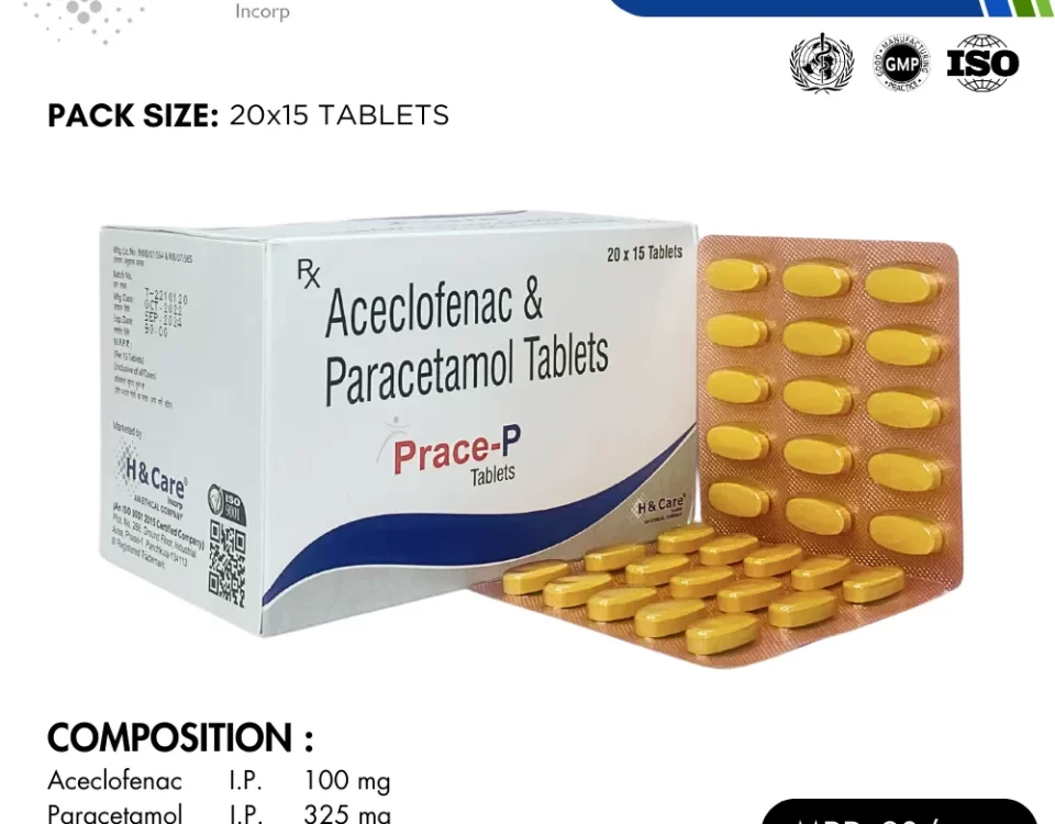 Aceclofenac + paracetamol 325 mg: prace-p