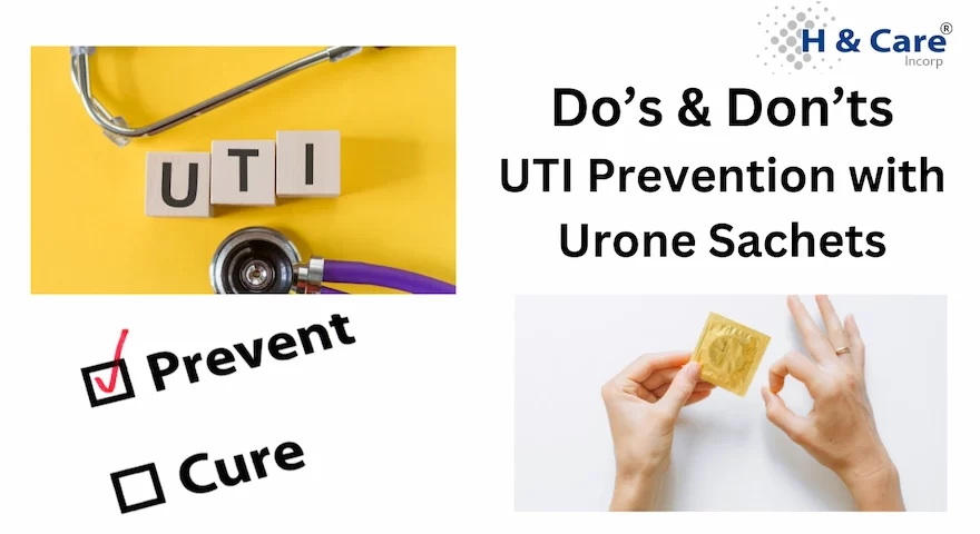 UTI Prevention with urone sachets