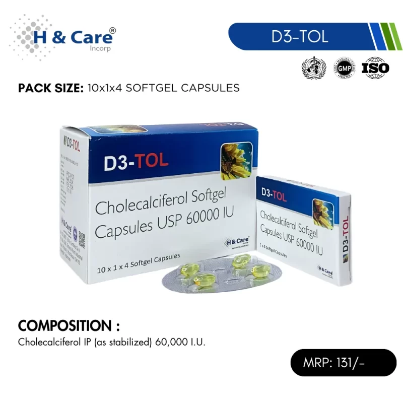 D3-TOL SOFTGEL CAPSULE: Best Vitamin D Supplement